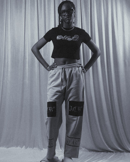 ACB* ACID Rose Pure Cotton Fitted Crop Top